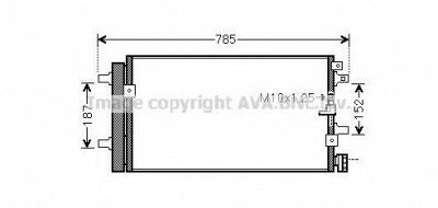 AVA QUALITY COOLING ai5390d -  Конденсатор, кондиционер